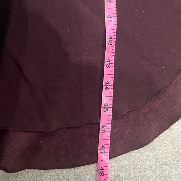 ❤️2/$50❤️[S]Wilfred Elegant Burgundy Sleeveless Raceback Dress - Picture 3 of 6